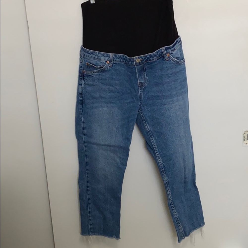 Topshop Straight Leg Maternity Jeans